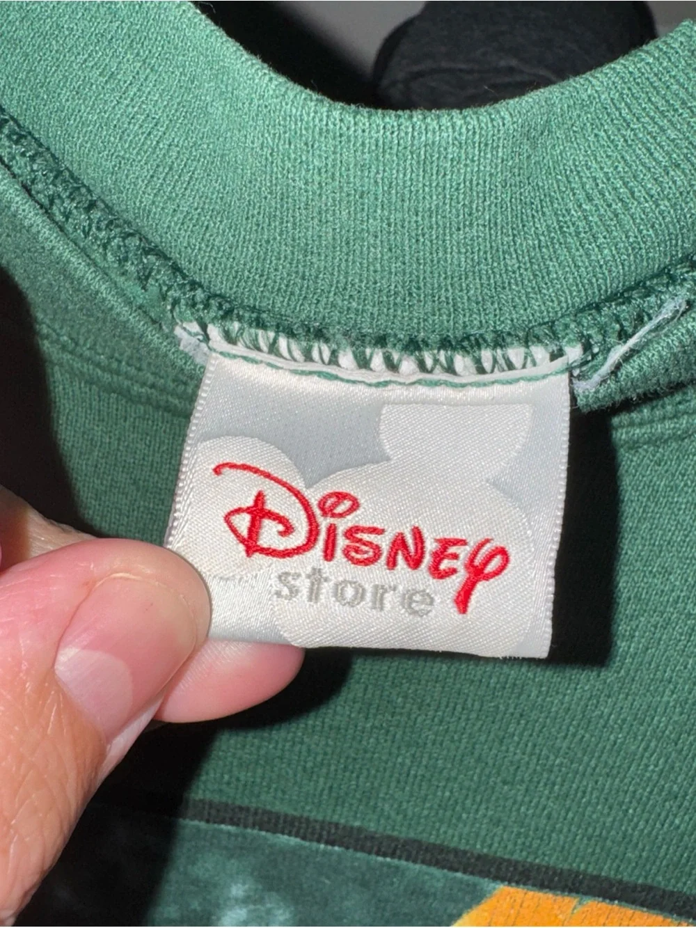 Vintage 90s Disney Tigger “ Full Of Enthusiasm” Green Crewneck L